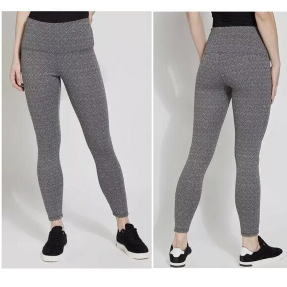 Lysse Herringbone Chevron Leggings - L - Picture 1 of 7